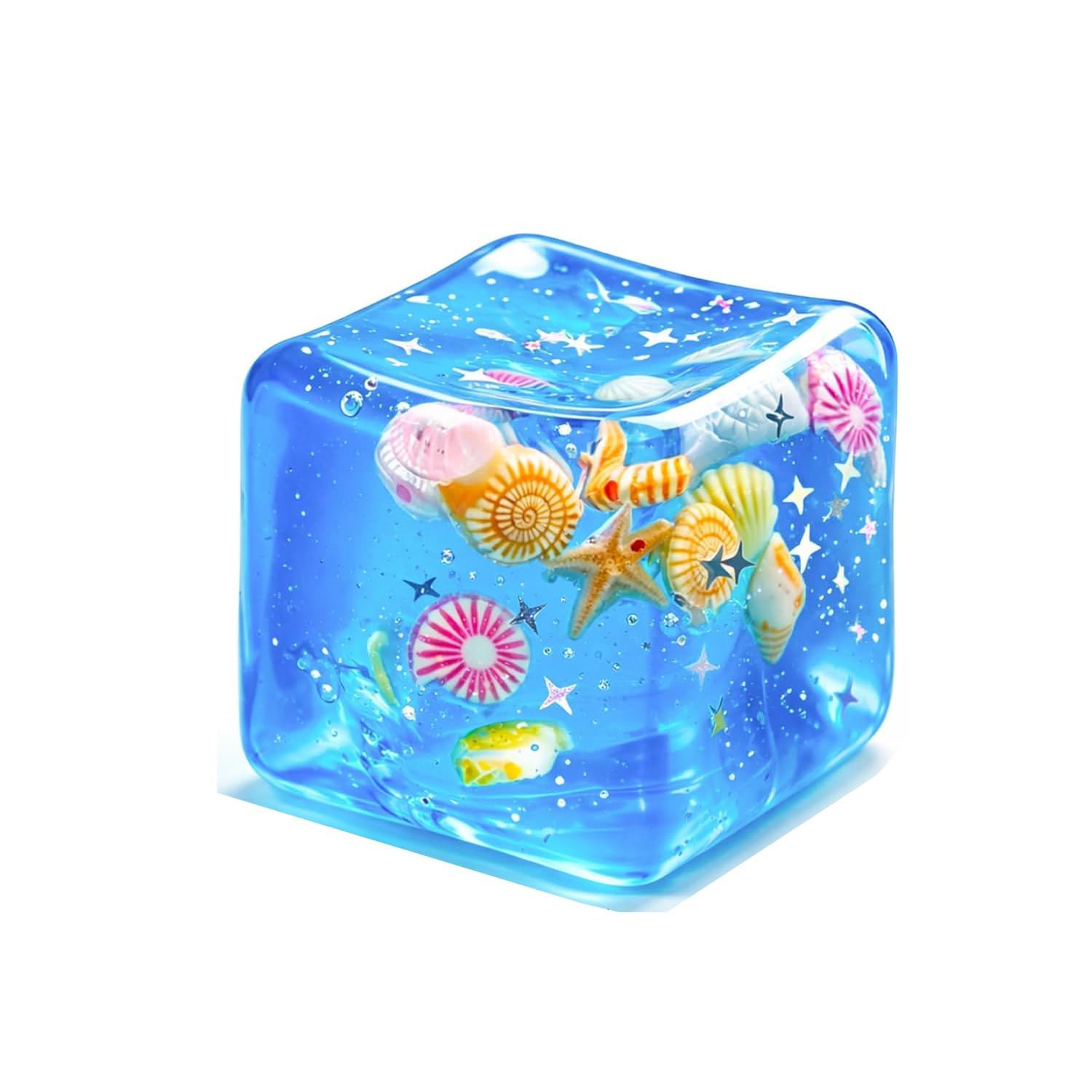 Stress Cube Squishy Toys, Super Solid Fidget Squeeze Square for Kids Teens Adults, High Density Malt Sugar Filled, Slow Rising Sensory Toys for Anxiety Stress Relief-image-21