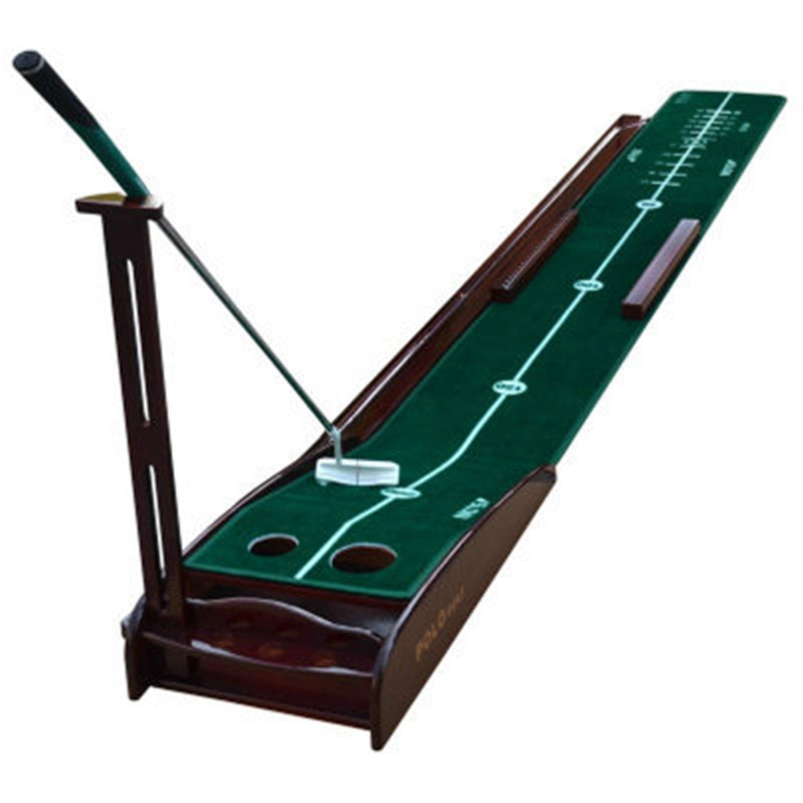 Portabile giochi da golf indoor / esterno, Indoor Golf Putting Practice Mat Red 250-300x30-40CM Artificial Turf