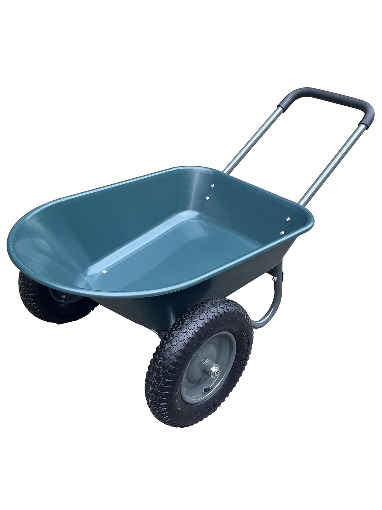 GarveeLife Brouette jusqu'à 272 kg, brouette de Jardin, 2 pneus pneumatiques avec Jante en métal, Diable Multifonction, Aide au Transport, bac en Plastique