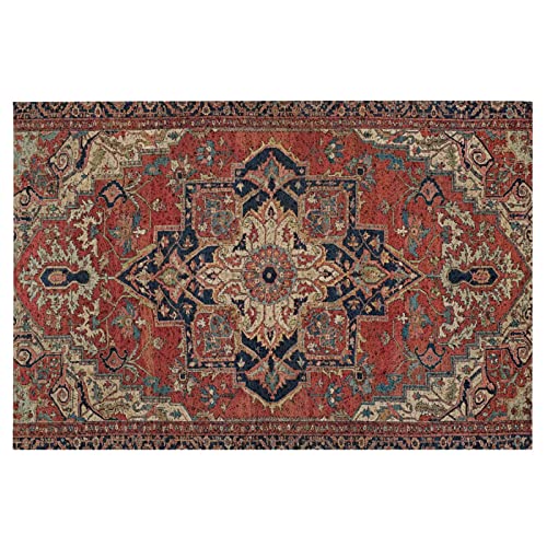 Rustic Antique Oriental Turkish Persian Pvc Door Mat 23.6X15.7 Inch Entrance Doormat Outdoor Mat For Front And Back Door, Garage Or Porch Entryway, Poolside, Patio Decor #TOP2