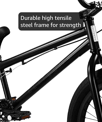 bmx bicycle frame Elite Freestyle Bike, Durable Steel Frame, Available in 16