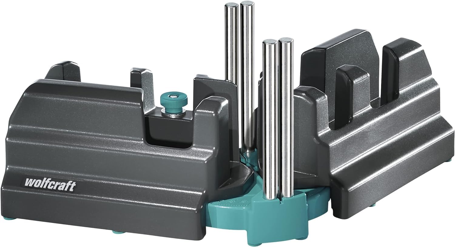 Wolfcraft 6948200 Fausse équerre avec boîte à onglet fonction 2-en-1 noir & 4024000 Scie Égoïne Hcs argent