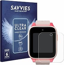 savvies Screen Protectors for TCL Movetime Kids Watch MT46 Pack of 6 Ultra Clear