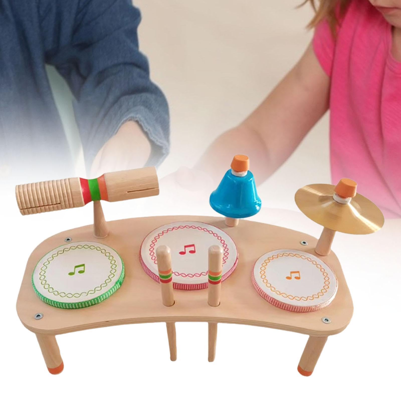 Set di Batteria per Bambini, Bomboniere, Strumento di Apprendimento Musicale, Giocattoli Educativi Sensoriali