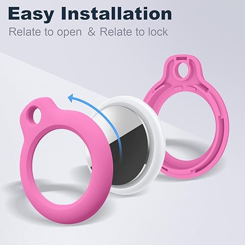 Miniatura 230 de Funda para AirTag con llavero, a prueba de golpes y antiarañazos, accesorios para localizadores GPS, para bolsos y maletas, transparente F5-Clear