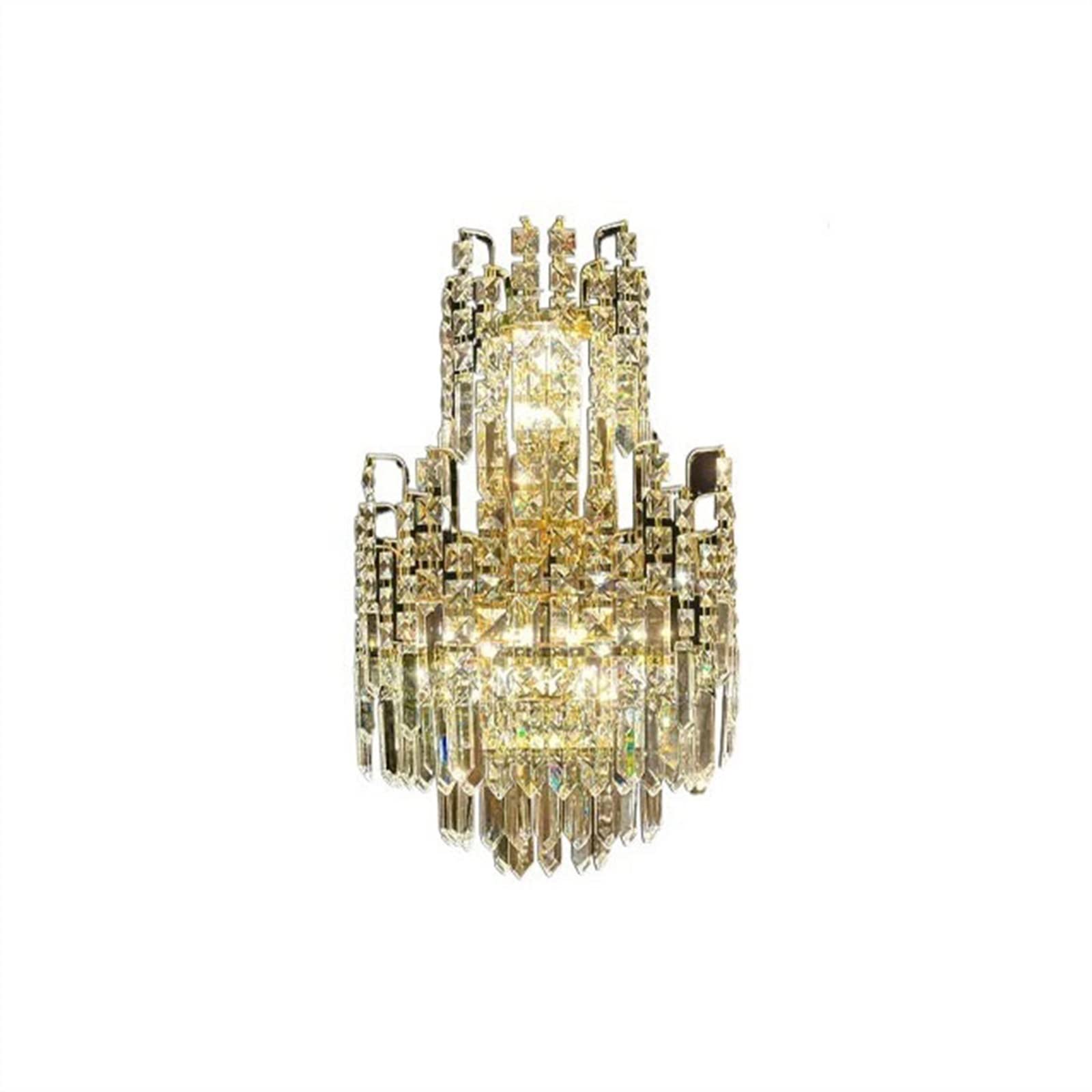 E7v2T9k6 Wall Lamps Exquisite Decorative Wall Lamp High-end Corridor and Lighting Light Luxury Crystal Sconce Decor
