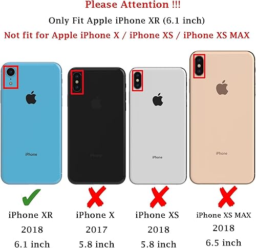 Miniatura 2 de Funda para iPhone XR, protección contra caídas de grado militar, 3 capas, duradera, resistente, cuerpo completo, a prueba de golpes, para iPhone XR,