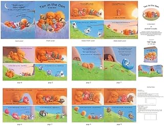 10 in The Den Book Panel 36 x 44 Cotton Fabric by Elizabeth's Studio