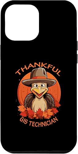 iPhone 12 Pro Max GIS Technician Funny Thanksgiving Turkey & Fall Case