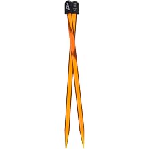 Susan Bates 15110-13 10-Inch Crystallites Acrylic Knitting Needle, 9mm, Orange