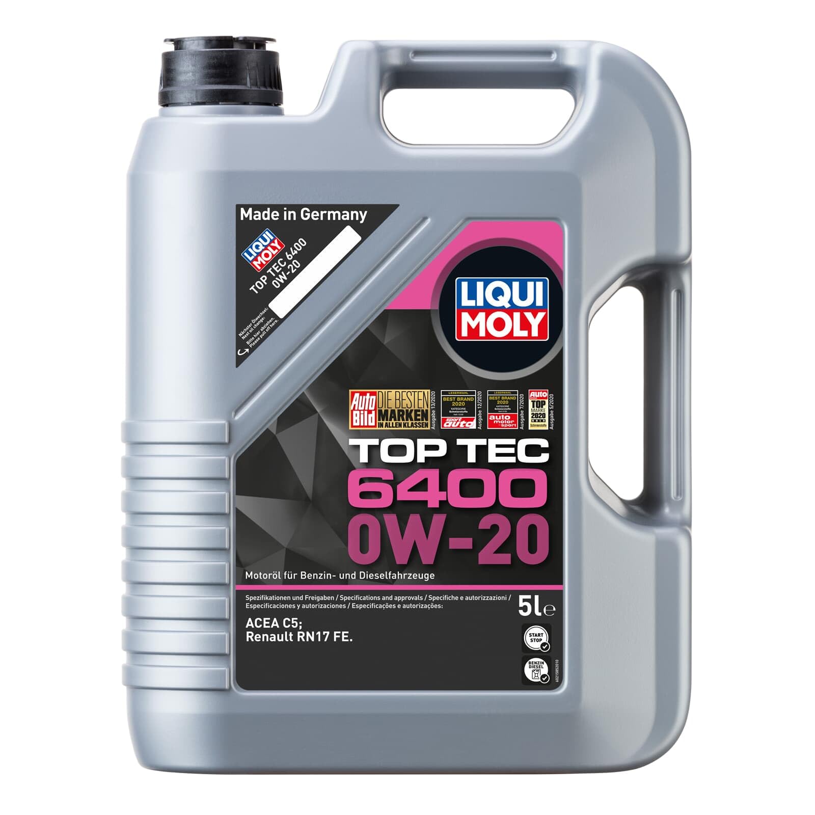 Liqui Moly Top Tec 6400 0W-20 5 l Otomotiv Bakım Ürünü