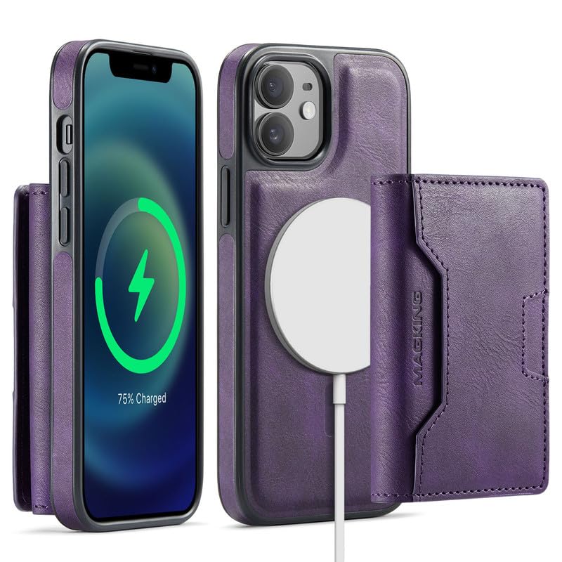 Funda iPhone 12 Pro con tarjetero magnético ideal para carga inalámbrica 1