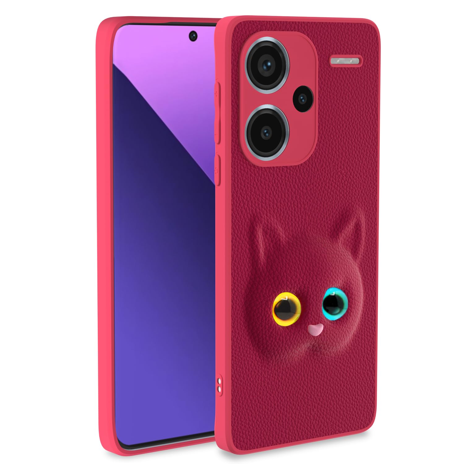 Pikkme Back Cover for Girls | Cute Cat Leather Finish | Soft TPU | Case for Redmi Note 13 Pro Plus 5G (Pink) Pikkme Back Cover for Girls | Cute Cat Leather Finish | Soft TPU | Case for Redmi Note 13 Pro Plus 5G (Pink)