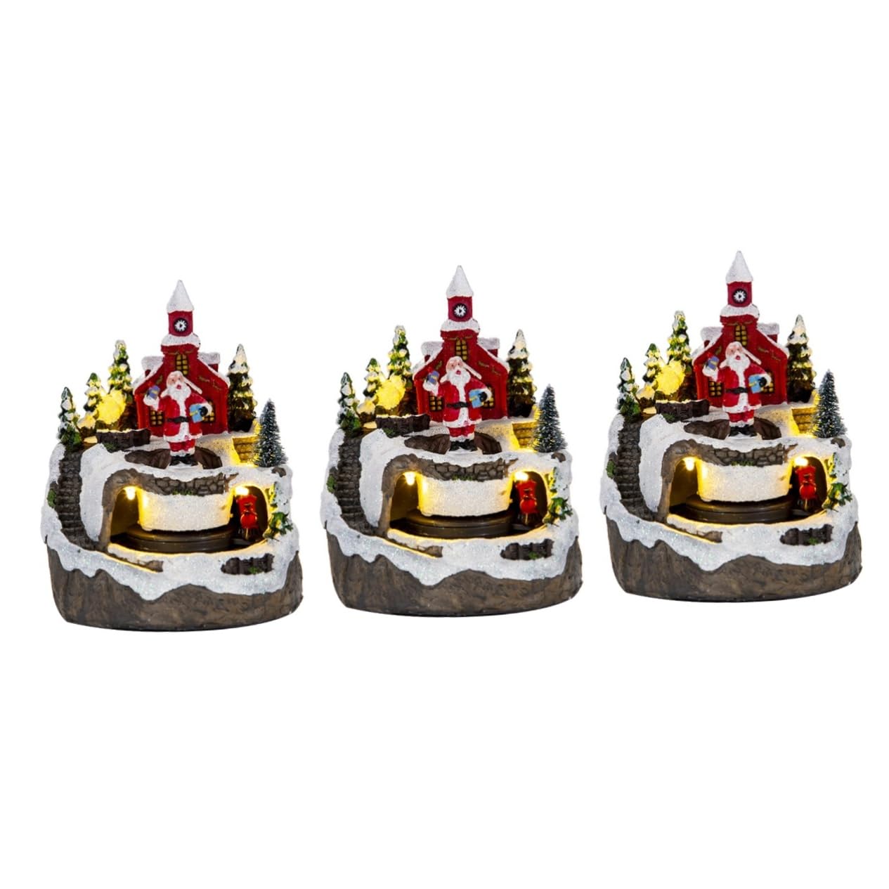 Cabilock 3 Piezas De Adornos Navideños para Casa De Música Adornos Navideños Transparentes De Alambre De Navidad Luces Navideñas Decoración Navideña para Mesa De Vacaciones Casa De