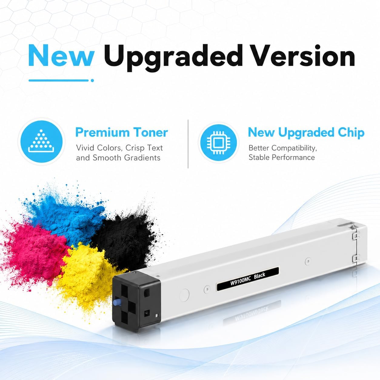 W9100MC W9101MC W9102MC W9103MC High Capacity Remanufactured Toner Cartridge Replacement for HP Color Managed MFP E77428 E77422 E77428dn E77422dn E77422dv E77422a Series Printers (4 Pack 1BK/1C/1M/1Y)