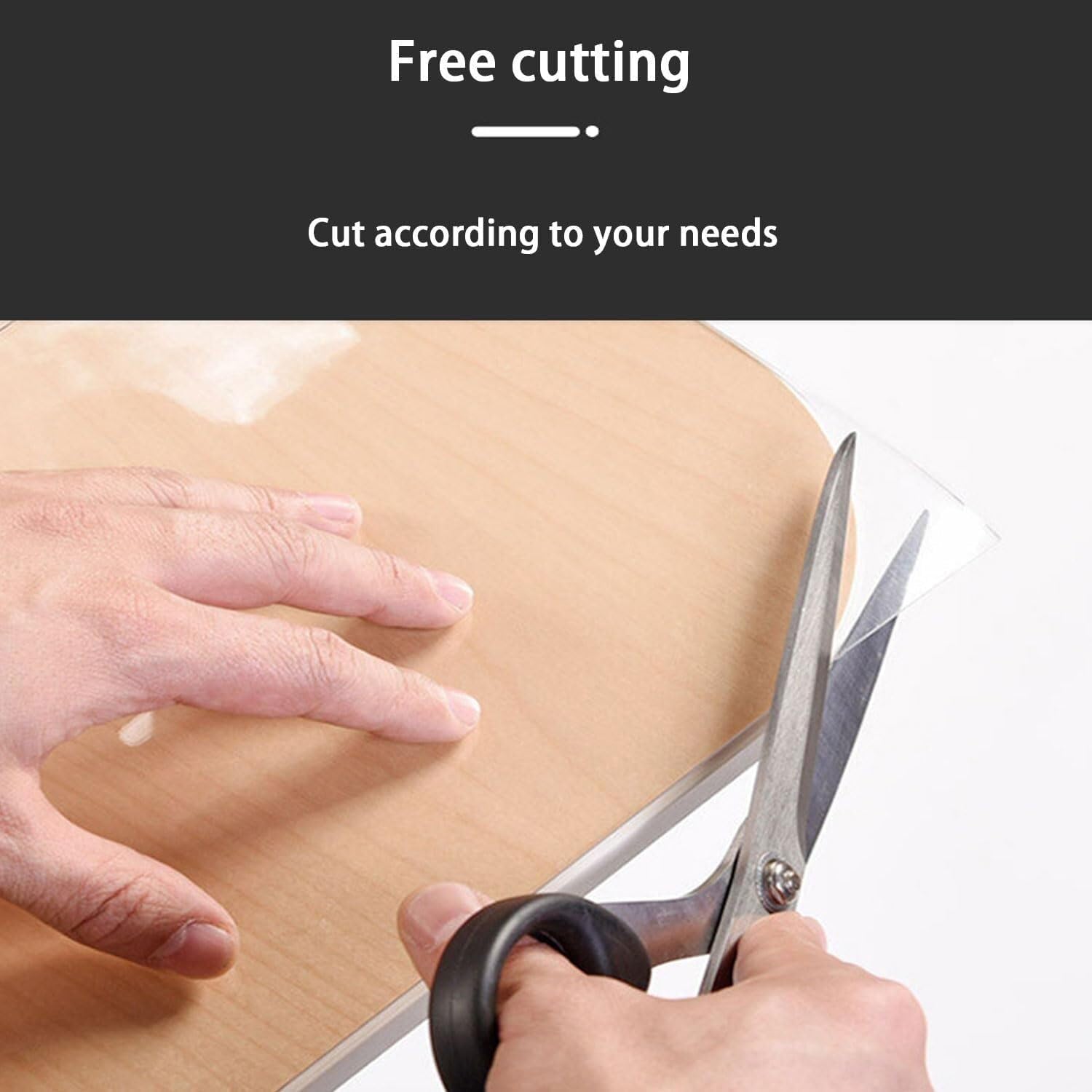 Transparent PVC Desk Cover, 1.5mm Thick, Durable & Wear-Resistant, Perfect for Home Office & Study, Size 80x140cm, Easy to Clean, Protects Furniture