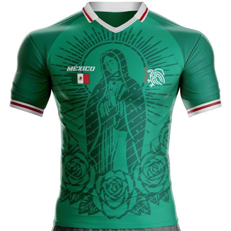Maglia Messico Retro MX-241 Calcio, Regalo, Bandiera