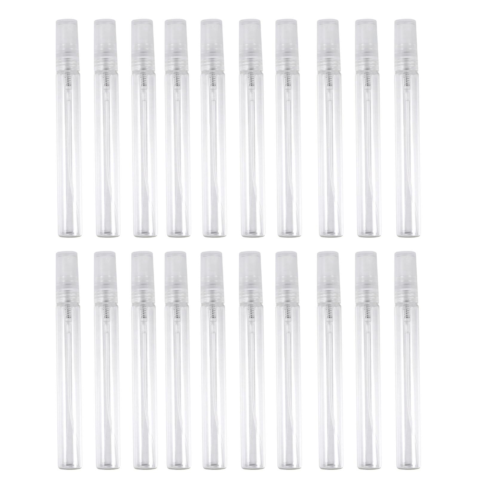 36 Stück Teiliges Glas Sprayflaschen Wiederbefüllbar Tragbar Transparenter Parfümzerstäuber Langlebig und Leicht für Reisen und Tägliche Anwendung