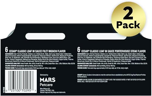 Miniatura 34 de CESAR - Comida húmeda y clásica para perros en un paquete variado de trocitos en salsa de receta de carne de res, filete miñón, pollo a la parrilla