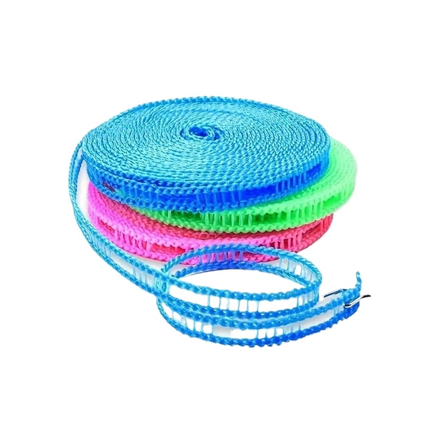 Corde à linge portable de 8m verte pour séchage extérieur sans perçage