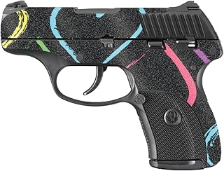 MightySkins Glossy Glitter Skin Compatible with Ruger LC9 9mm 3.12 Barrel - Hearts | Protective, Durable High-Gloss Glitter Finish | Easy to Apply, Remove, and Change Styles | Made in The USA