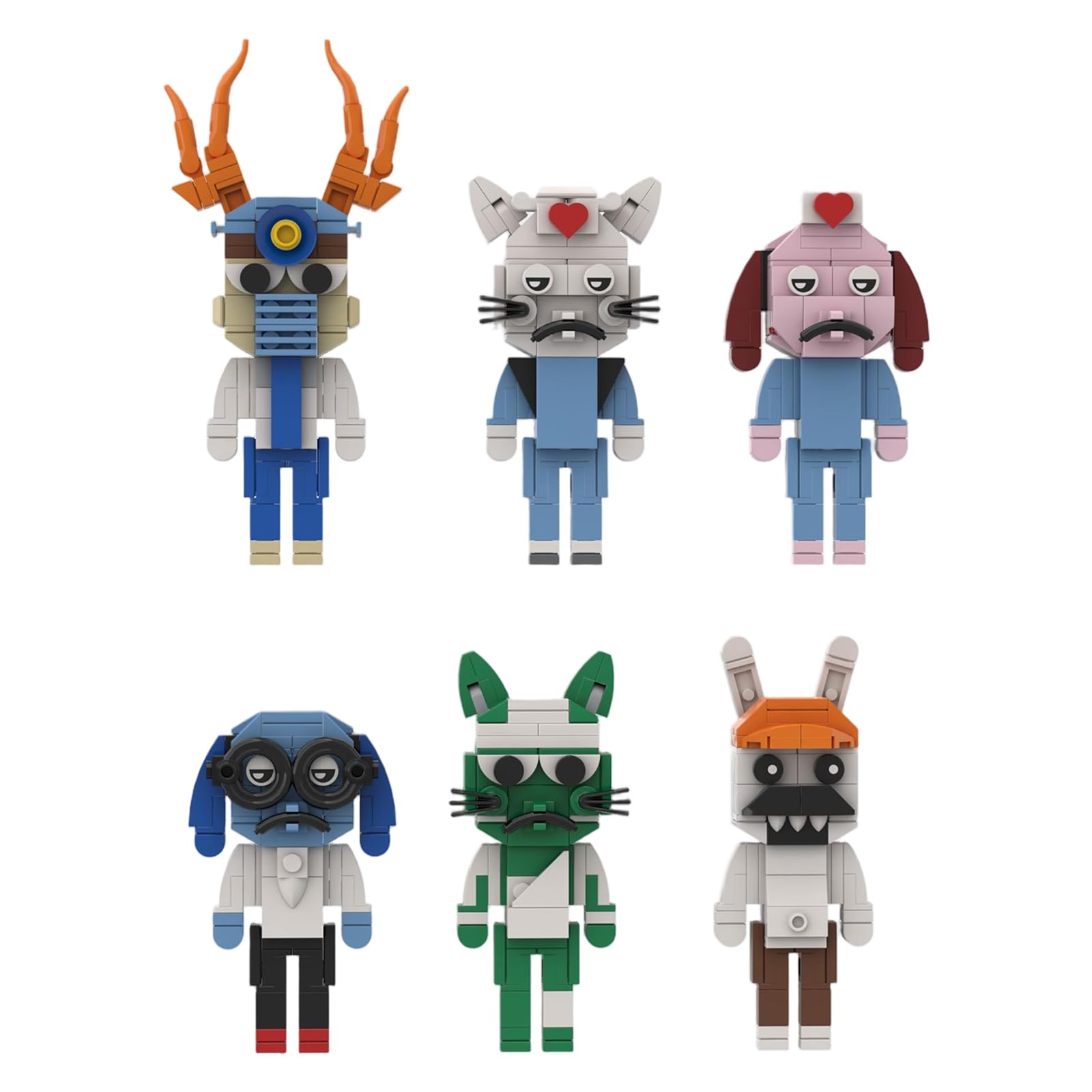 Animal Hospital Figure Toys Action Figure Animal Hospital Building Blocks