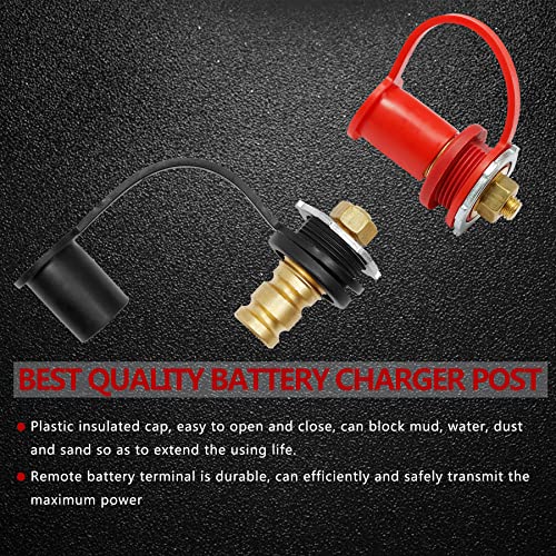 Remote Battery Jump Post Battery Charging Jumper Terminals Relocation Kit Compatible With Utv Atv Car Trucks Rv Tractor Boat Can-Am X3 Accessories #TOP2