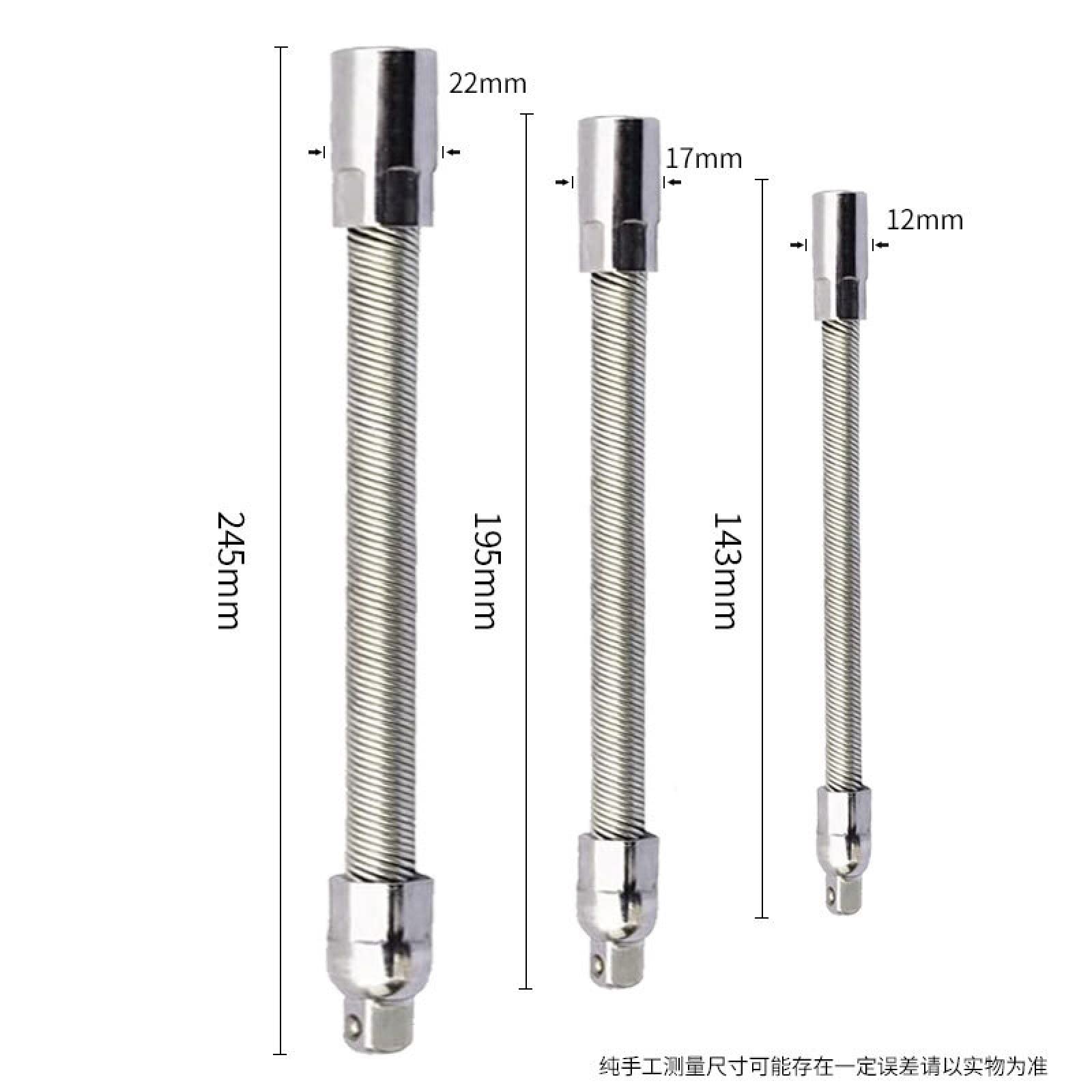 3 Pz Cacciavite In Metallo Tubo Flessibile Universale Albero Multi Punta Del Trapano Elettrico Tubo Di Prolunga Tubo Di Collegamento Manicotto Della Biella Strumento