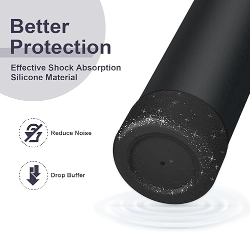 Miniatura 238 de 2 botas de silicona para botella de agua Owala de 24 onzas, 32 onzas, 40 onzas, funda protectora antideslizante para botellas de agua de acero