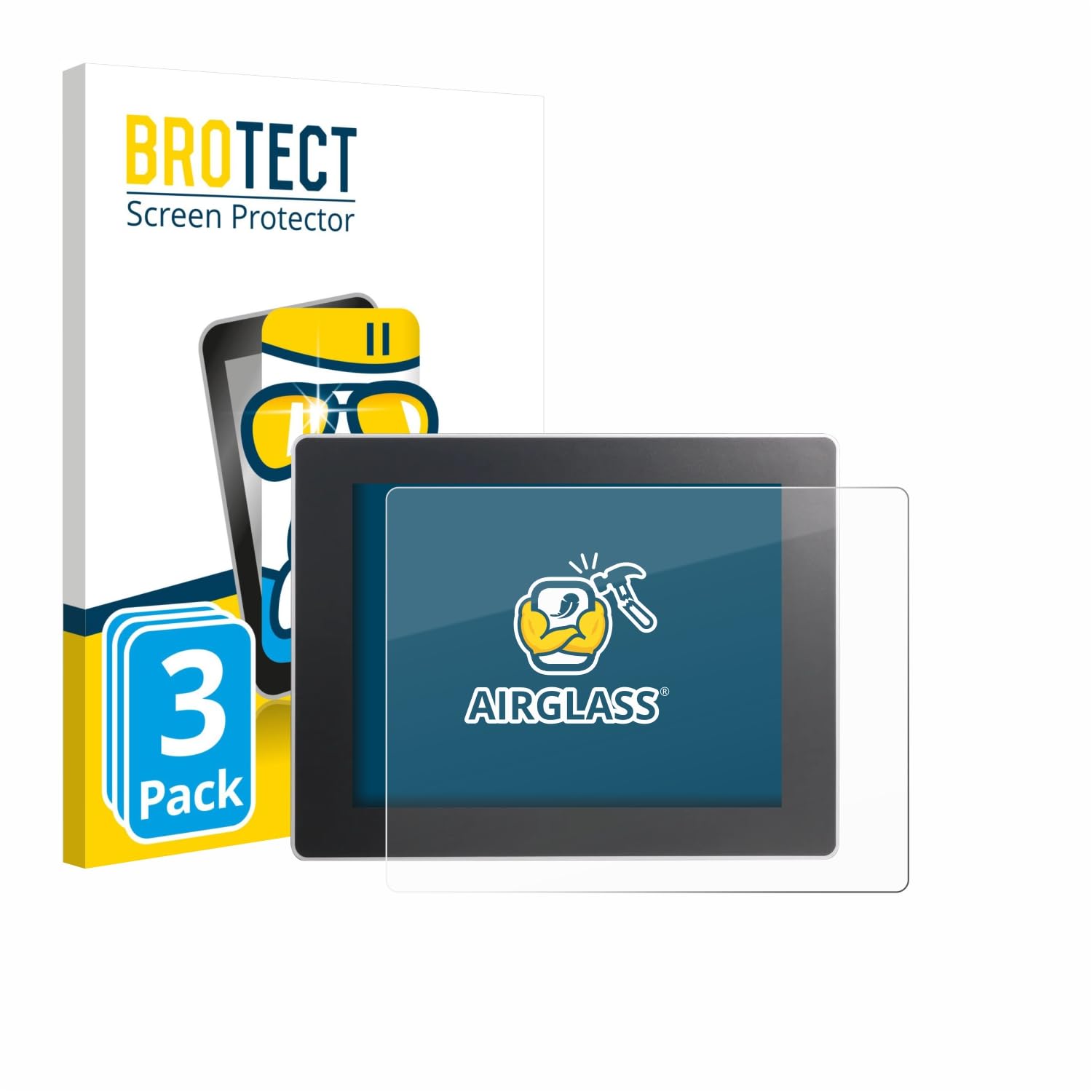 brotect Pellicola Protettiva Vetro per Weintek cMT3092X Protezione Schermo (3 Pezzi) [Durezza Estrema 9H, Chiaro]