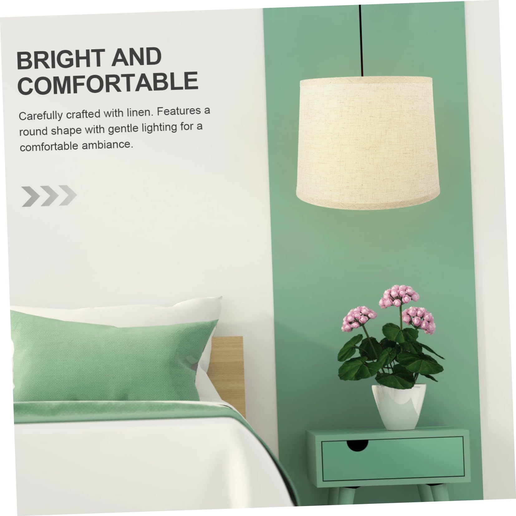 Ipetboom Paralume In Lino Beige 30x30x20 Cm – Per Lampada Da Tavolo E Terra, Con Attacco 4 Cm, Stile Moderno
