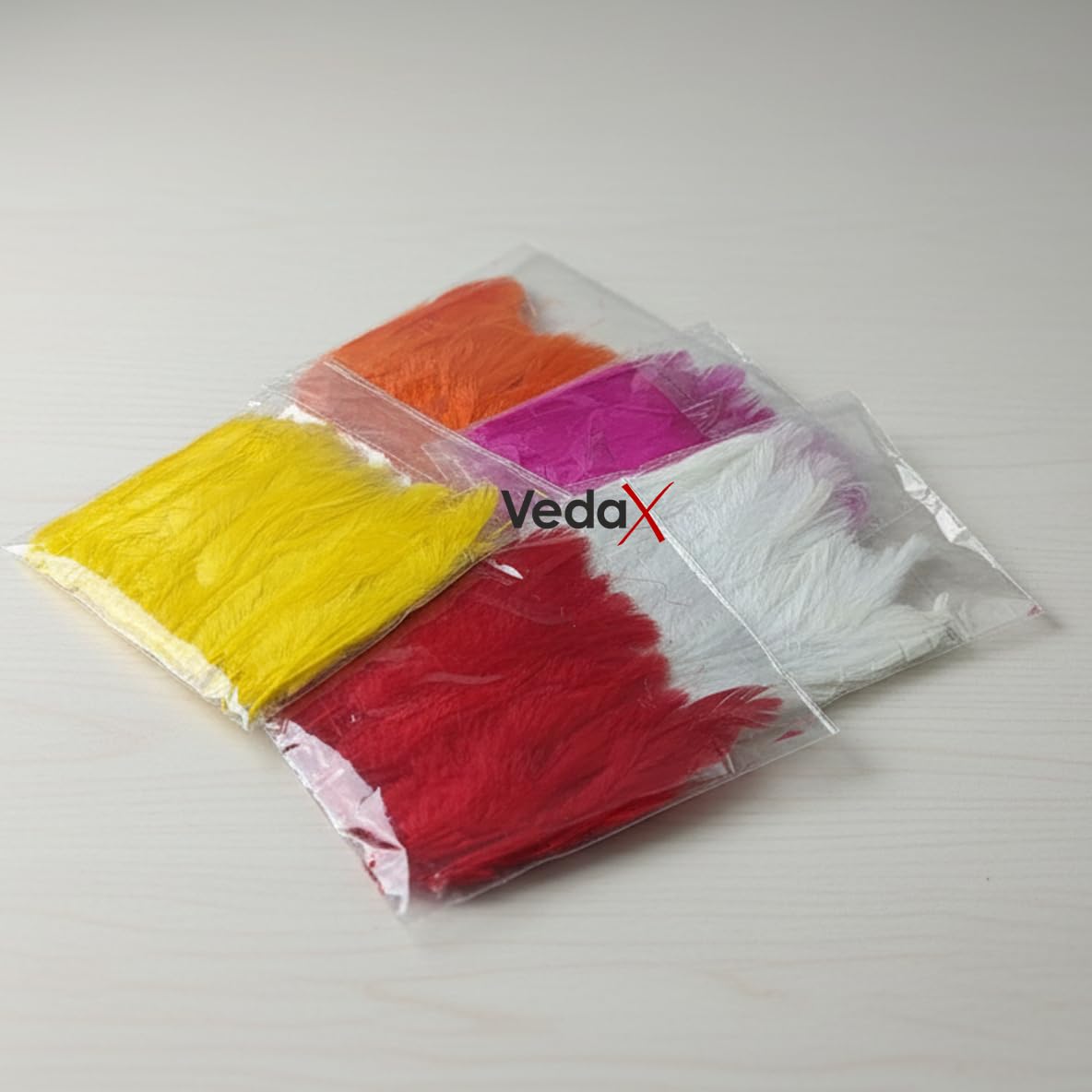 Pack of 130 PCS Premium Natural Feathers for Craft, Decoration, DIY Art, Puja & Home Décor – Soft, Lightweight & Colorful Feather Pack-image-9