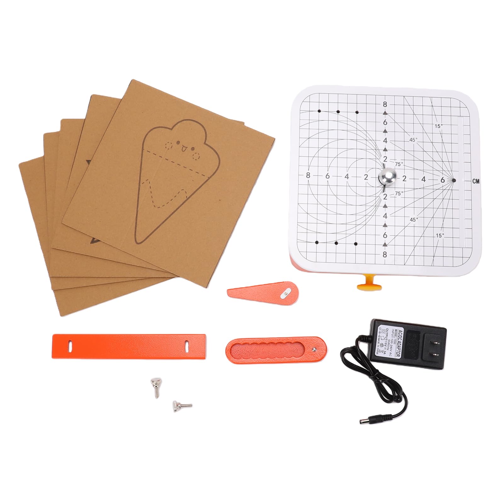 Cortador de cartón eléctrico, cortador de papel suave, cortador de círculos preciso para niños, manualidades hechas a mano, tareas de creación de arte en el aula