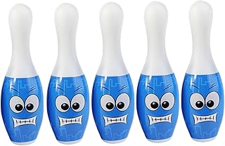 POPETPOP Bola De Canal para Bolos Juego De Bolos De Plástico Ecológico 10 Botellas