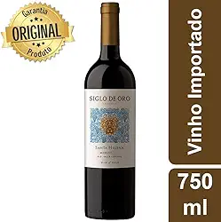 Vinho Chileno Tinto Merlot Siglo D´Oro Garrafa 750ml - Santa Helena