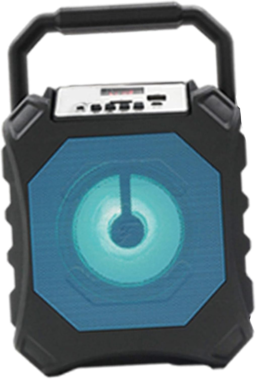 Portable Karaoke Bluetooth Speaker with LED s and Wired Microphone - Rechargeable System for Kids and Adults Party Fun - Compact TF Card USB Rechargeable - Red image 4
