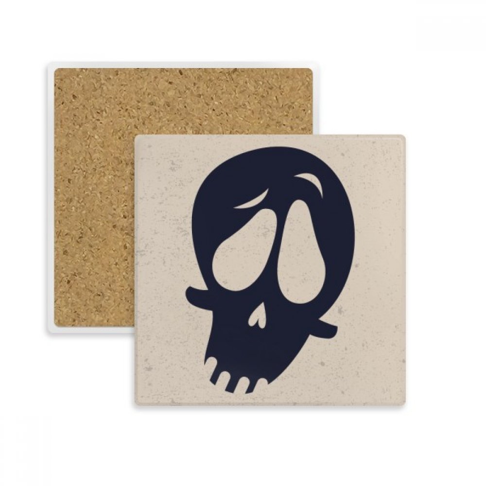 Coaster crâne Halloween sous-verre absorbant pour sublimer votre apéro de salon