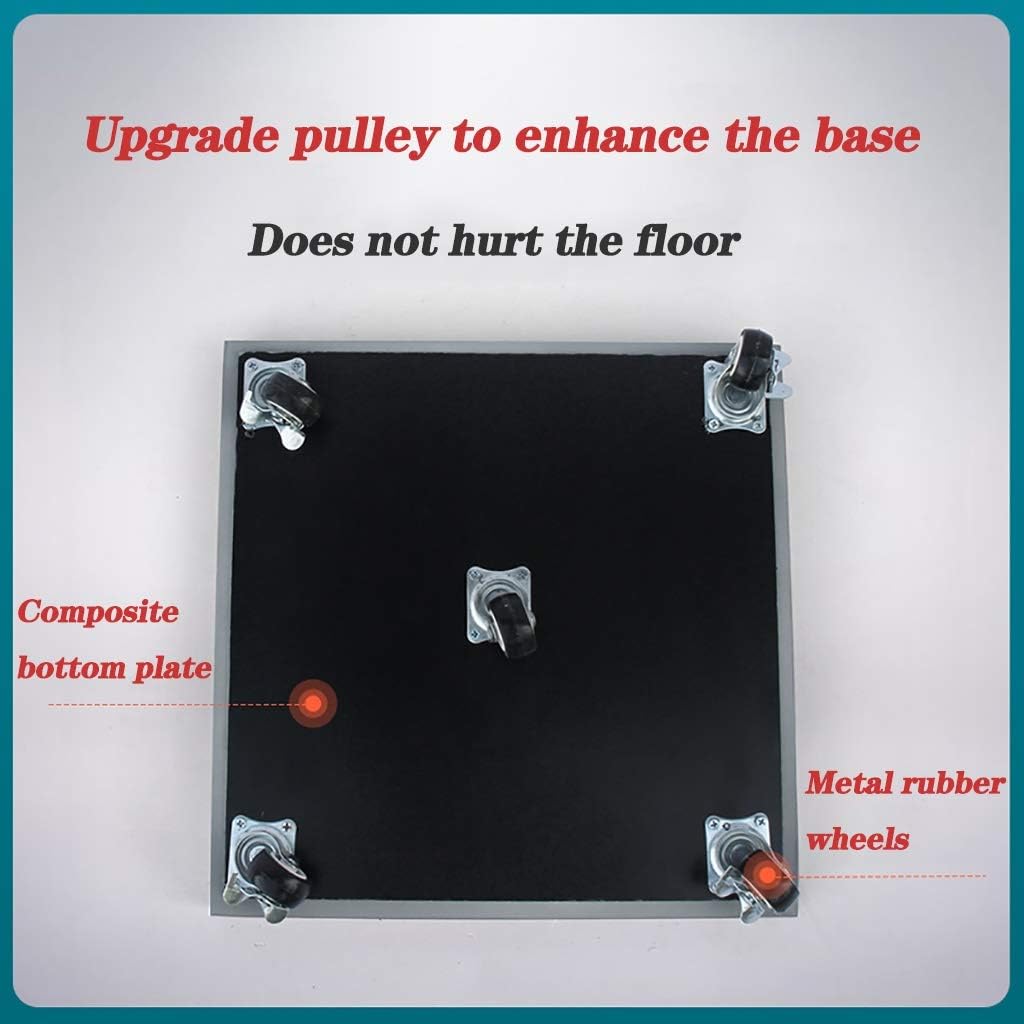 Square Plant Dolly Planter Caddies with WheelsHeavy Duty Plant Dolly Saucer for Moving Potted PlanterRolling Planter Trolley Tray for Indoor Outdoor,Grey-28cm