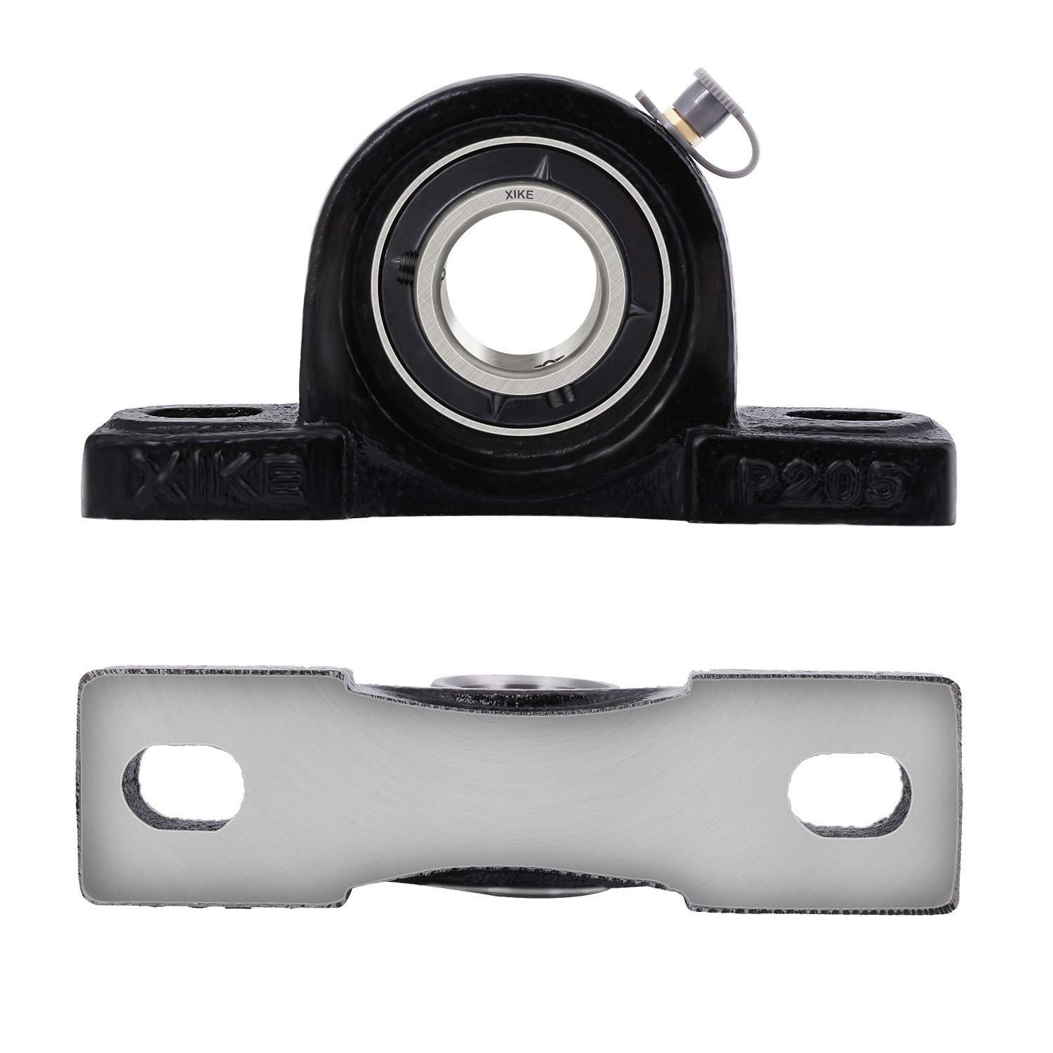 2-Pack SHORENUTZ UCP205 25mm Solid Base Pillow Block Bearings – P205 Mounts