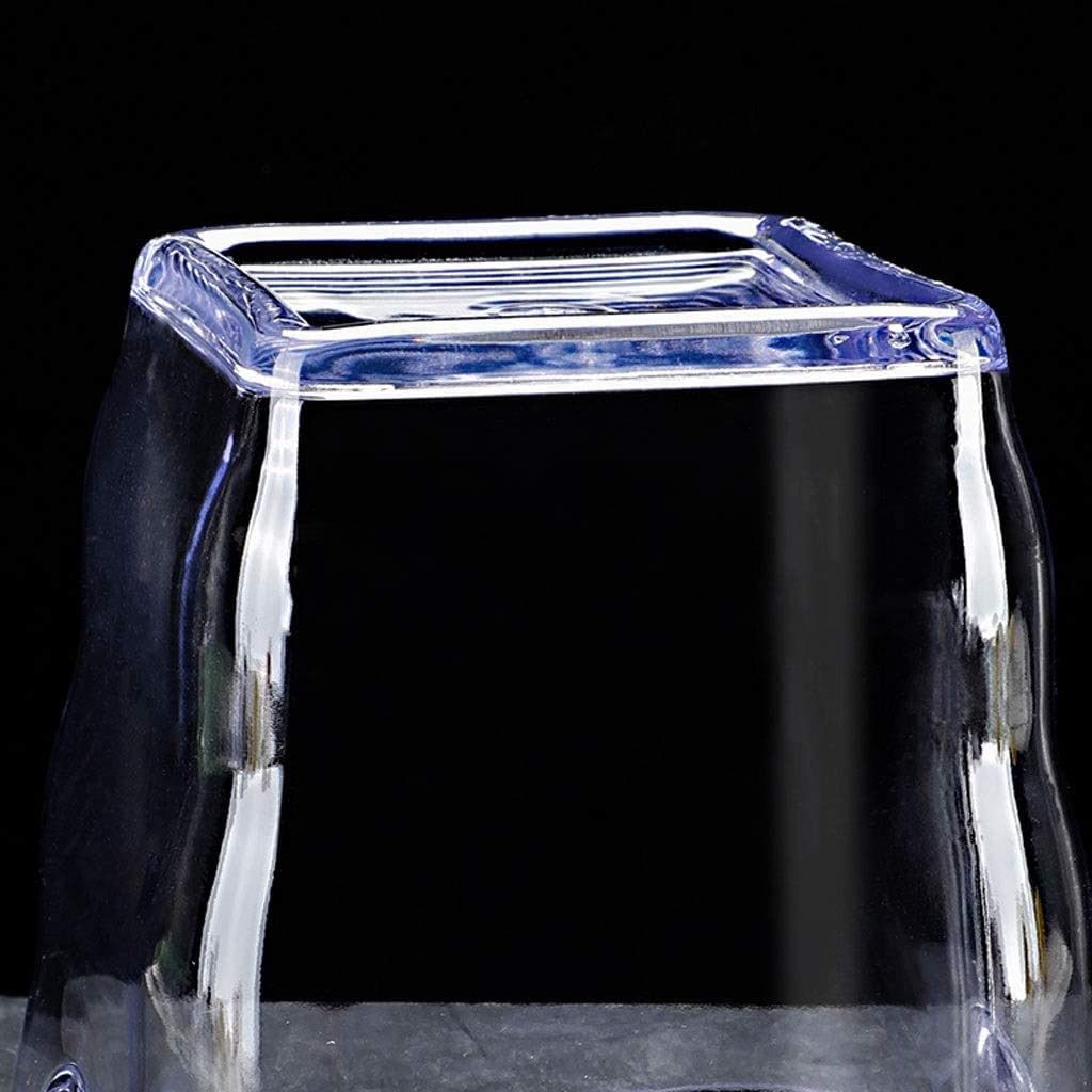 Cubitera Botella Vino Cubo de Hielo Cuadrado para Bebidas acrílicas Transparentes 5L Gran Capacidad Recipiente de Hielo para Vino Beer Fiest Bar Herramientas