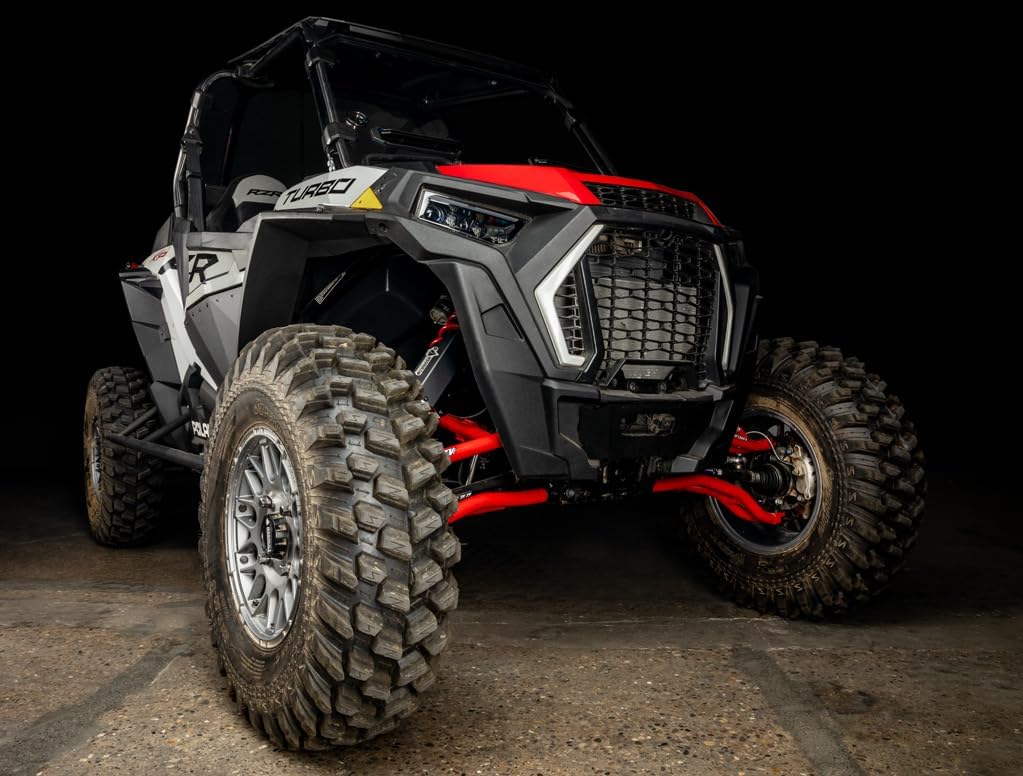 Assault Industries Front Shock Guards Clear-Ano. Pair (Polaris RZR Xp1000 '13-'16/ CanAm Maverick X3 XDS & XRS), Raw