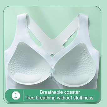 Powerful Lifting & Shaping Bra for Women Seamless Wireless Supportive Push up Comfortable Crisscross Postural Correction Bra