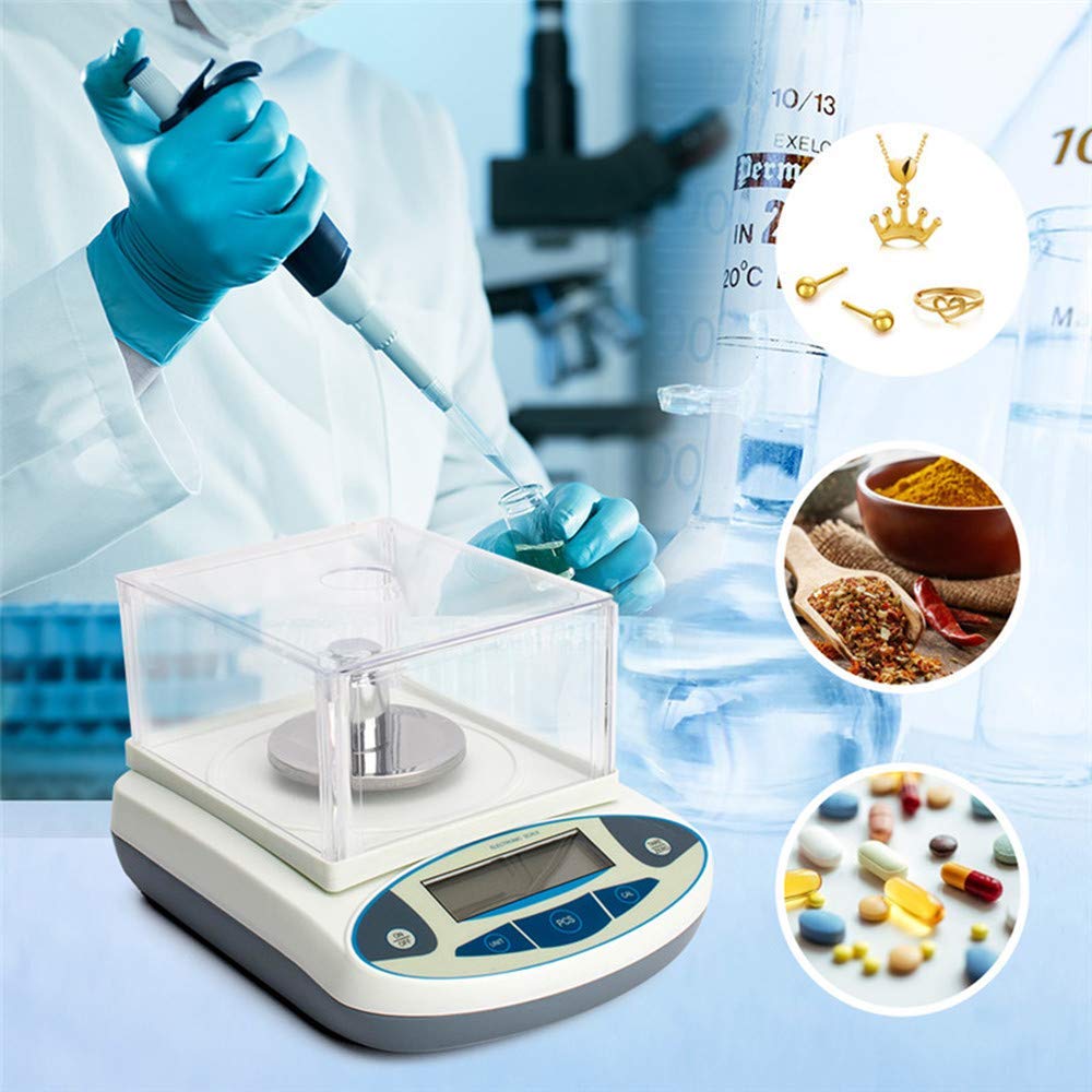 Laboratorio de Alta precisión Balanza analítica de precisión Digital Balanza de Laboratorio Balanza electrónica de precisión de 1 MG Balanzas de joyería Balanza electrónica (100 g, 0,001 g)