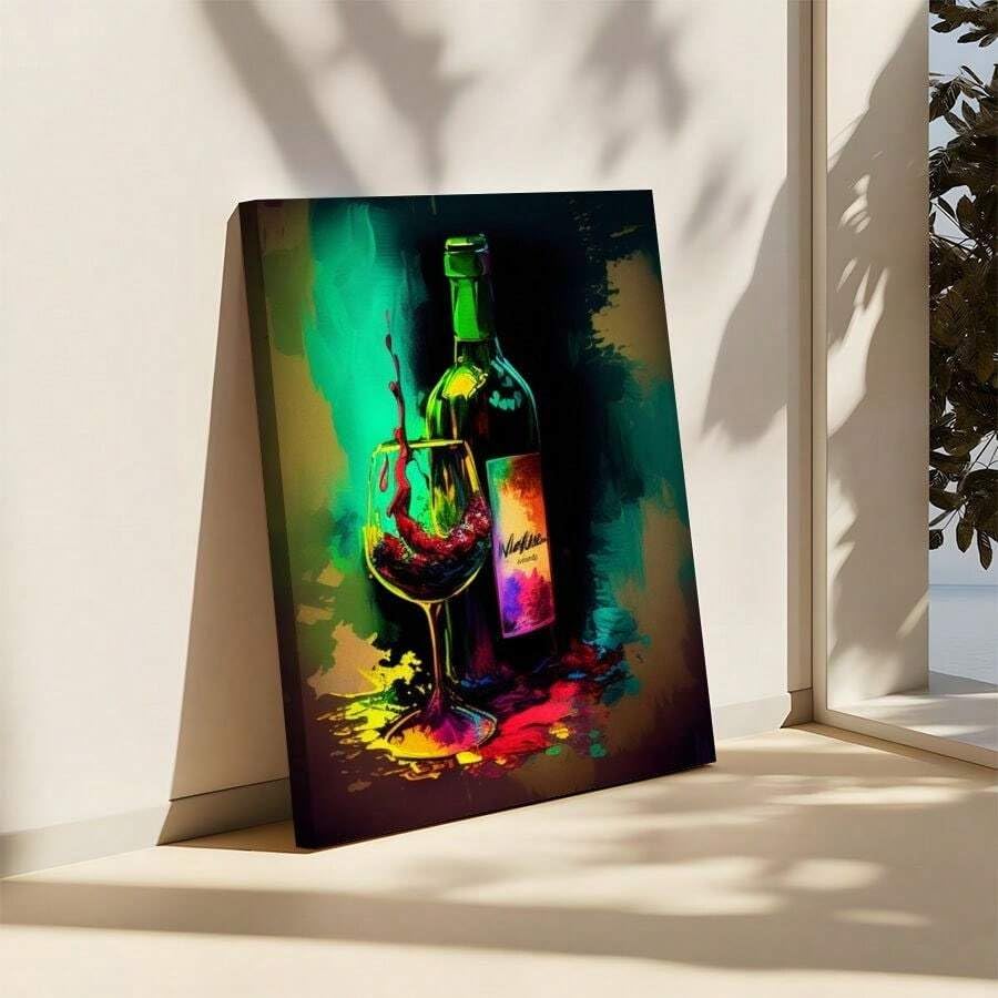 Impressions sur toile vin abstrait, le cadeau idéal de pendaison