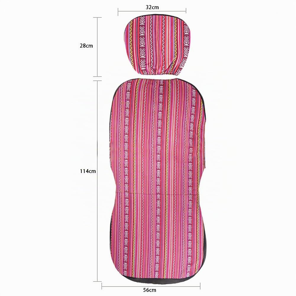 szlsl88 4 unids/Juego de protección de Asiento de Coche, Funda de Asiento Delantero Universal, Funda de cojín de Cubo Delantero, Colorido Resistente al Desgaste Baja Fundas de Asiento