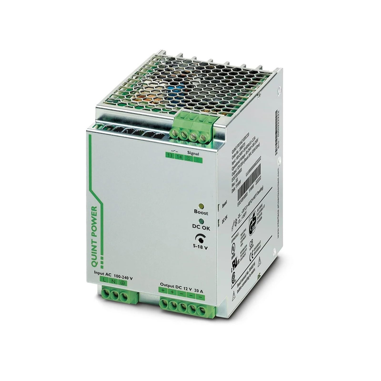 BFSYDLUJ Power Supply Unit - QUINT-PS/1AC/12DC/20 2866721