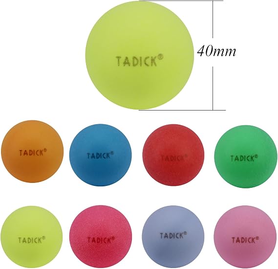 50 Pack Ping Pong Balls Assorted Color Washable Table Tennis Ball