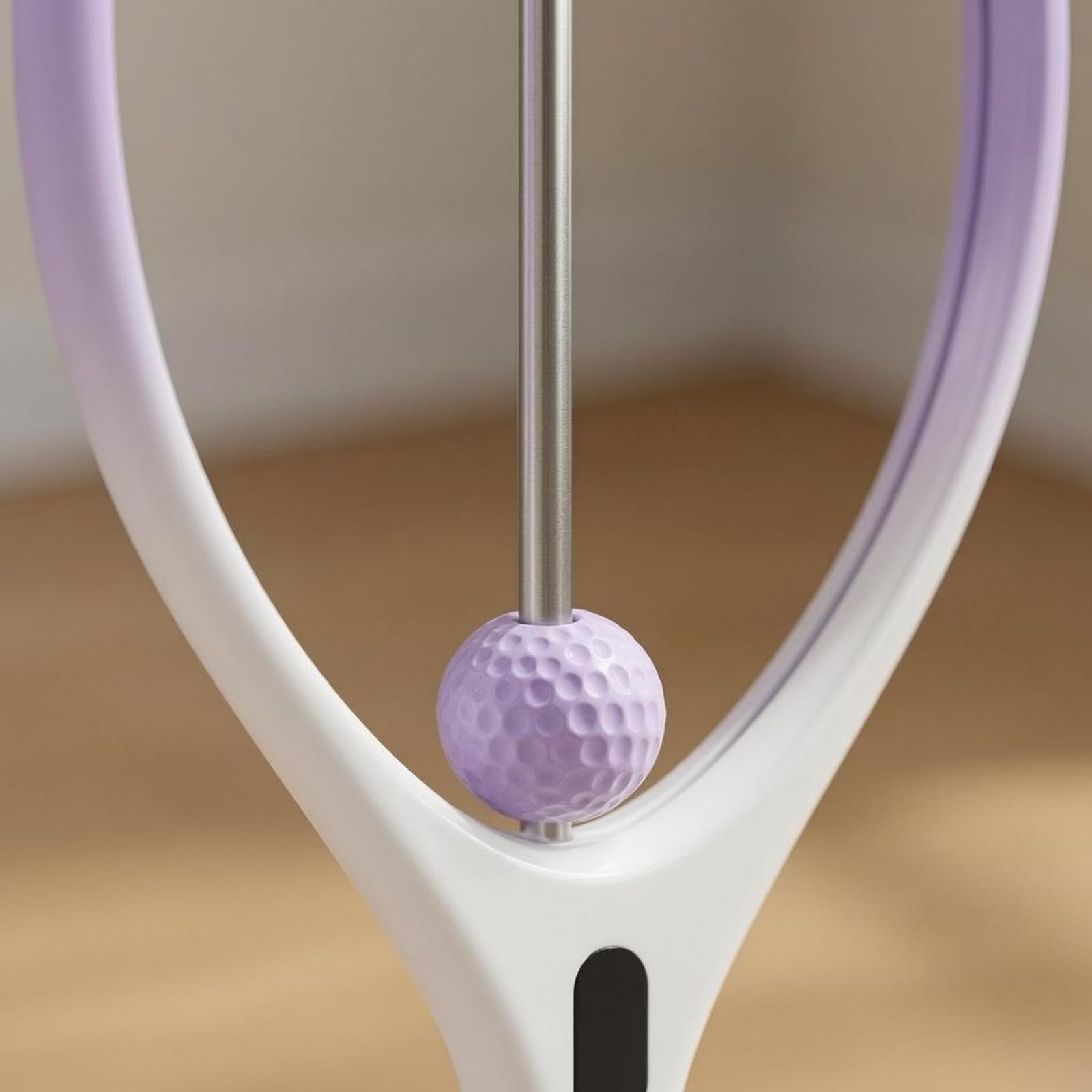 Baoblaze Dispositivo di Allenamento Tennis Racchetta Attrezzo Palestra Strumento Pratica con Asta Guida E Palla Integrata in Alluminio Impugnatura Antiscivolo
