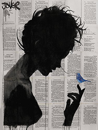 The Art Group "Loui Jover Poetica Canvas Print, Cotton, Multi-Colour, 1.80 x 30.00 x 40.00 cm