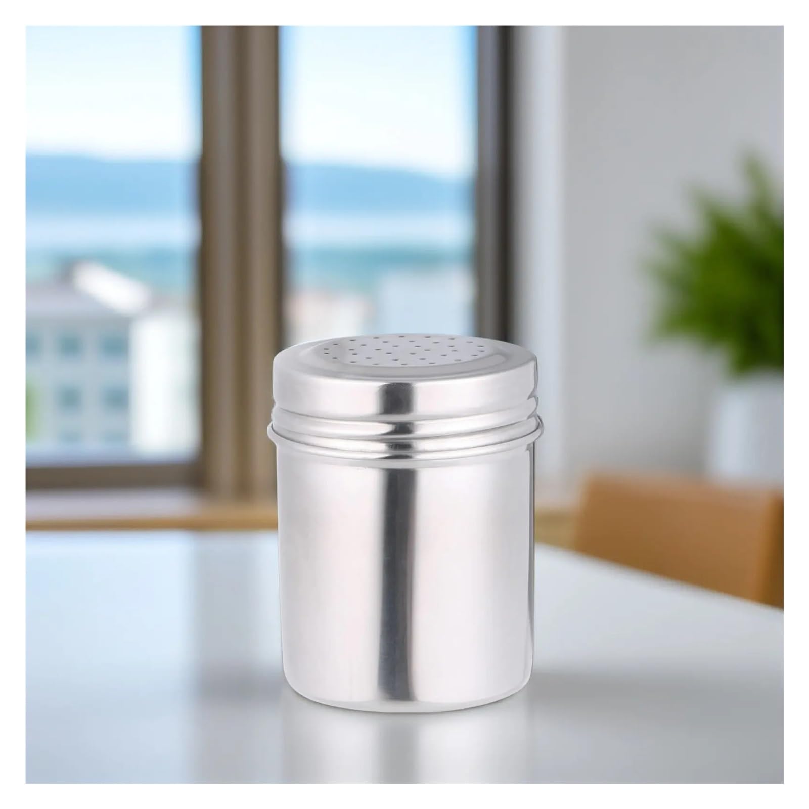 Tarros de condimentos Acero Inoxidable 3 Piezas para Casa | Coctelera grande for polvo, especias, sal, pimienta, cocina, coctelera
